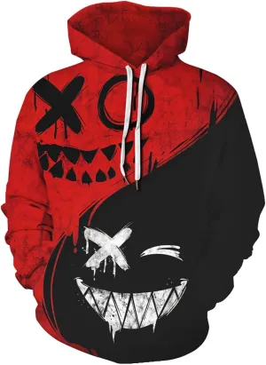 Men 3D Print Pullover Hoodies - Teen Women Graphic Sweatshirt