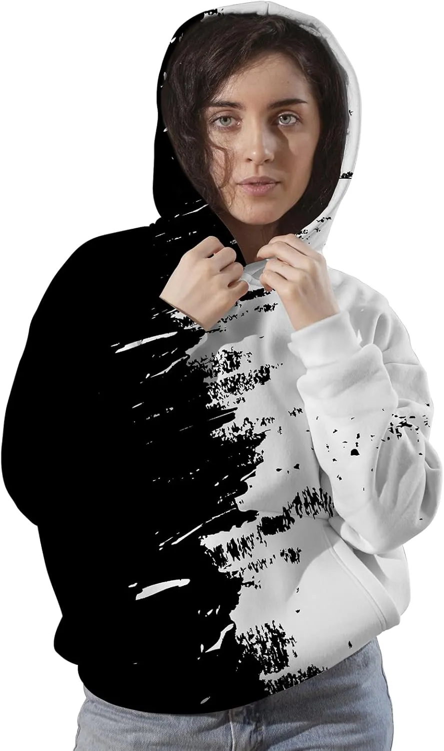 Men 3D Print Pullover Hoodies - Teen Women Graphic Sweatshirt