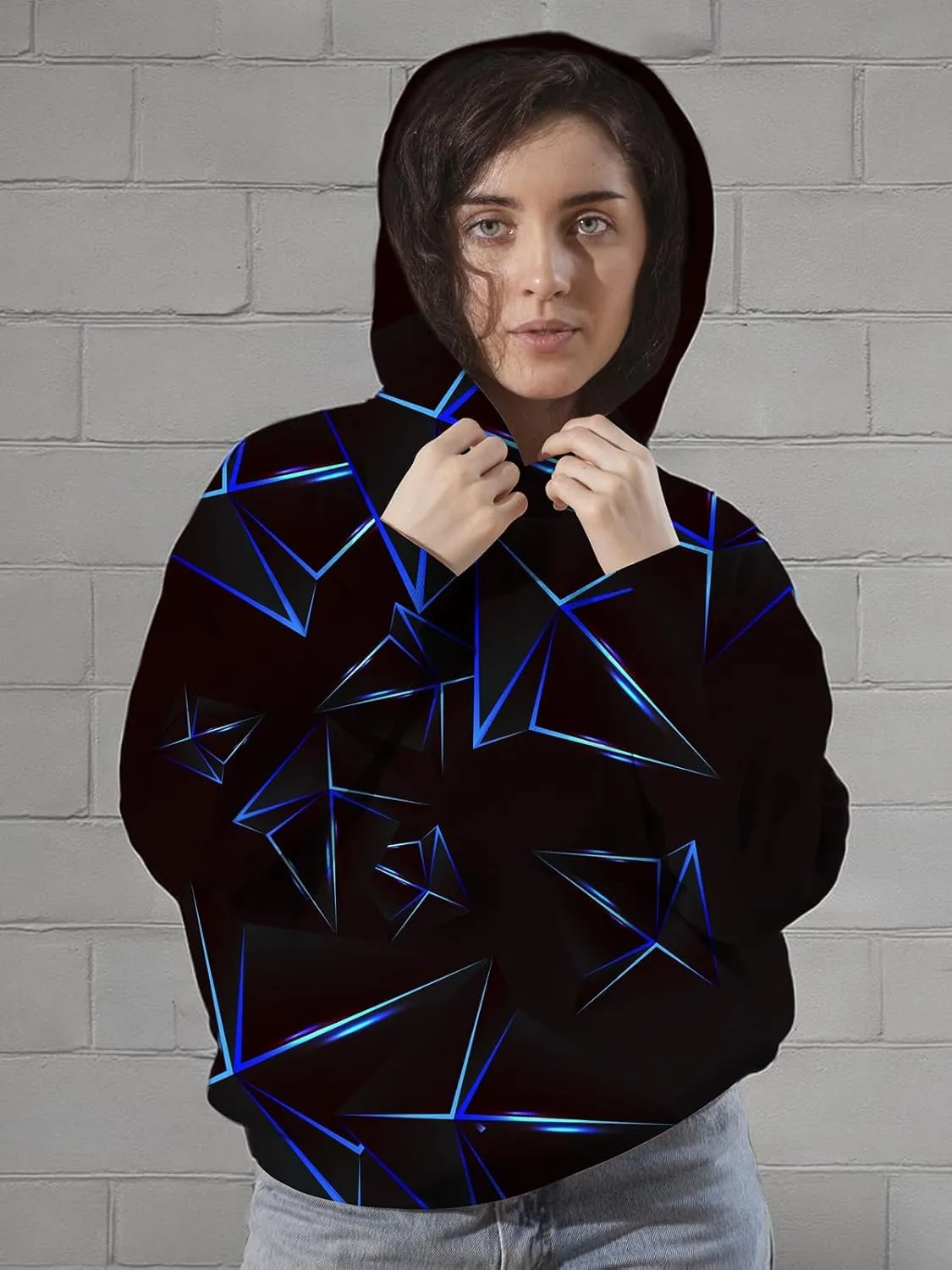 Men 3D Print Pullover Hoodies - Teen Women Graphic Sweatshirt