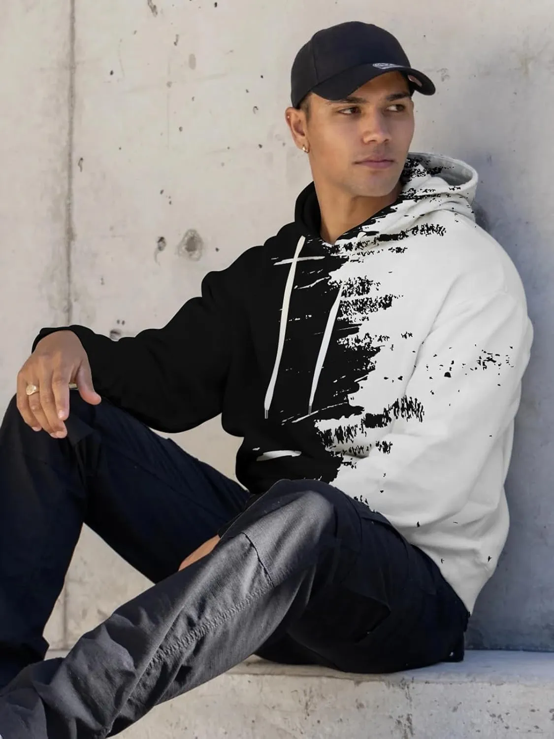 Men 3D Print Pullover Hoodies - Teen Women Graphic Sweatshirt