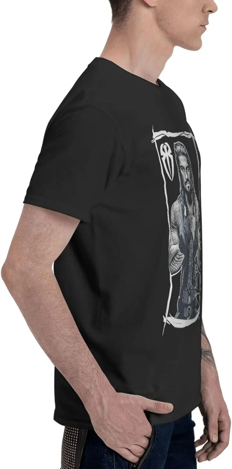 Men Cotton Crewneck Short Sleeve T-Shirt 3D Printed Fashion Graphic Tees Shirts Tops
