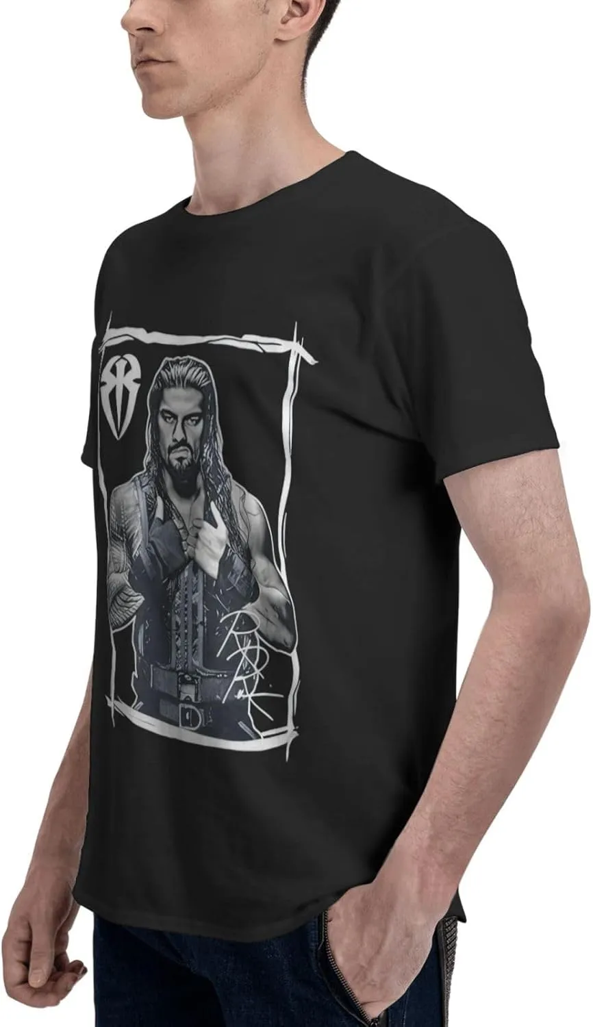 Men Cotton Crewneck Short Sleeve T-Shirt 3D Printed Fashion Graphic Tees Shirts Tops