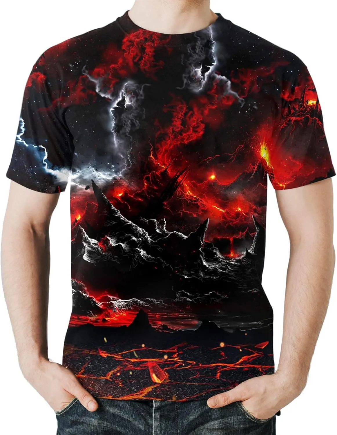 Men Women T-Shirts Unisex 3D Print Short Sleeve Crewneck Graphic Tees