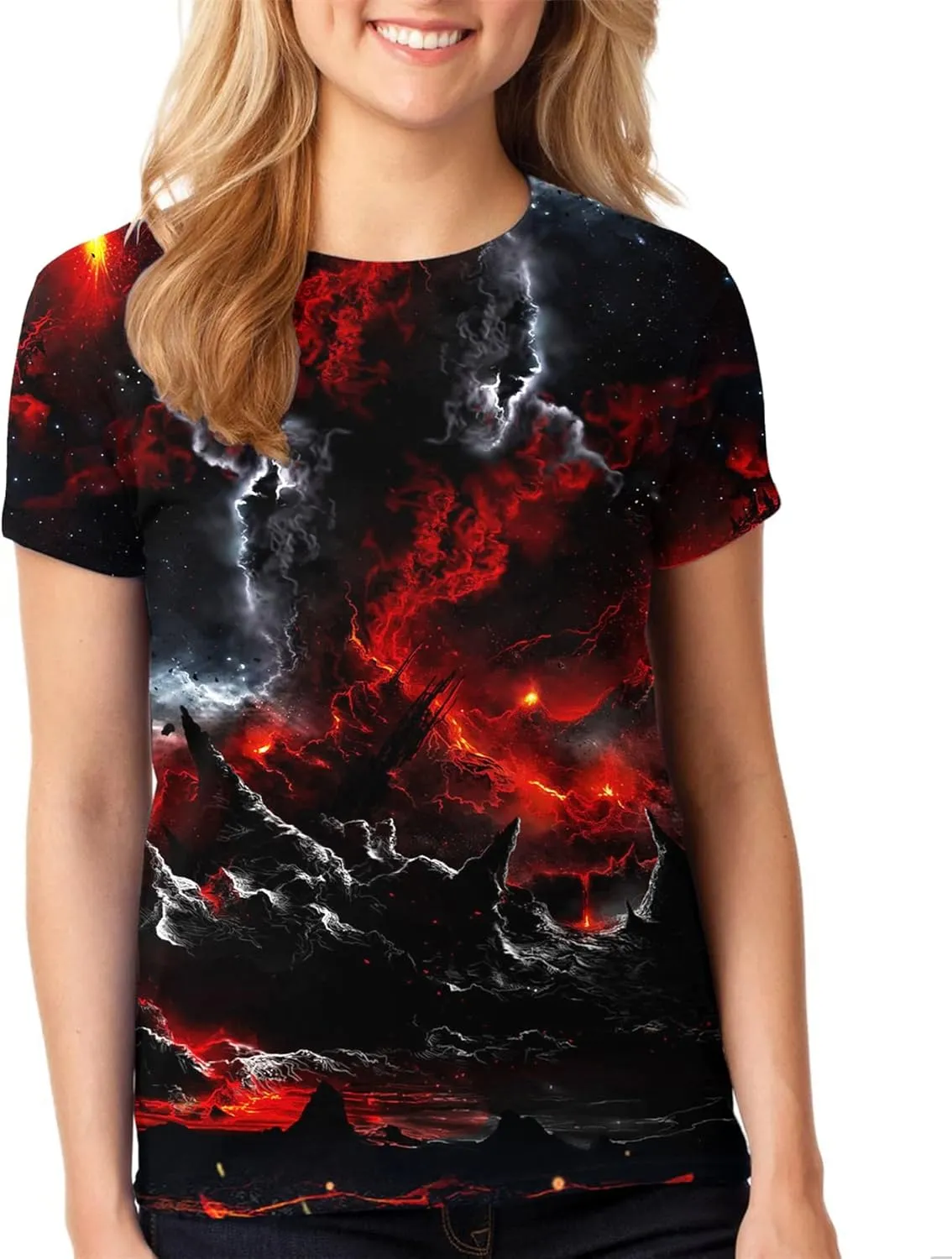 Men Women T-Shirts Unisex 3D Print Short Sleeve Crewneck Graphic Tees