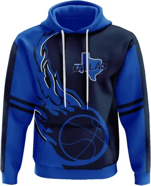 Men's 3D Printed Basketball Hoodies Soft Lightweight Pullover Hooded Sweatshirt Basketball Fans Apparel Team Color Gift