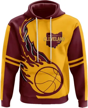 Men's 3D Printed Basketball Hoodies Soft Lightweight Pullover Hooded Sweatshirt Basketball Fans Apparel Team Color Gift