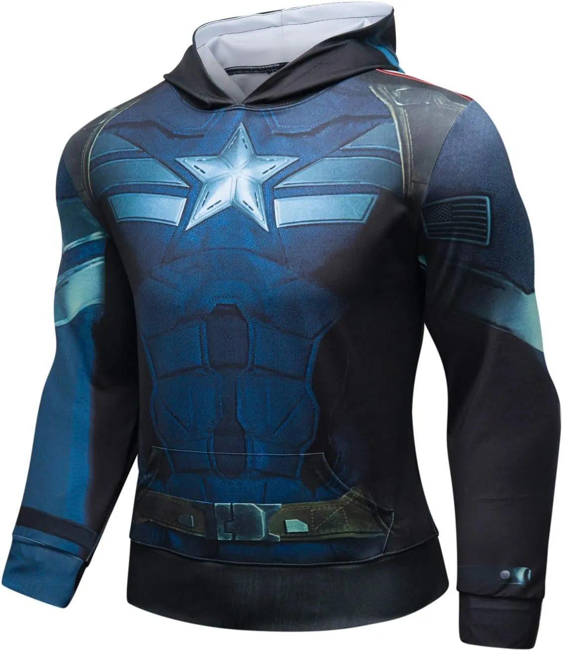Men's Pullover Hoodie Sweatshirt 3D Printed Adult Graphic Hooded Sweater Outwear Athletic Hoodies with Pocket