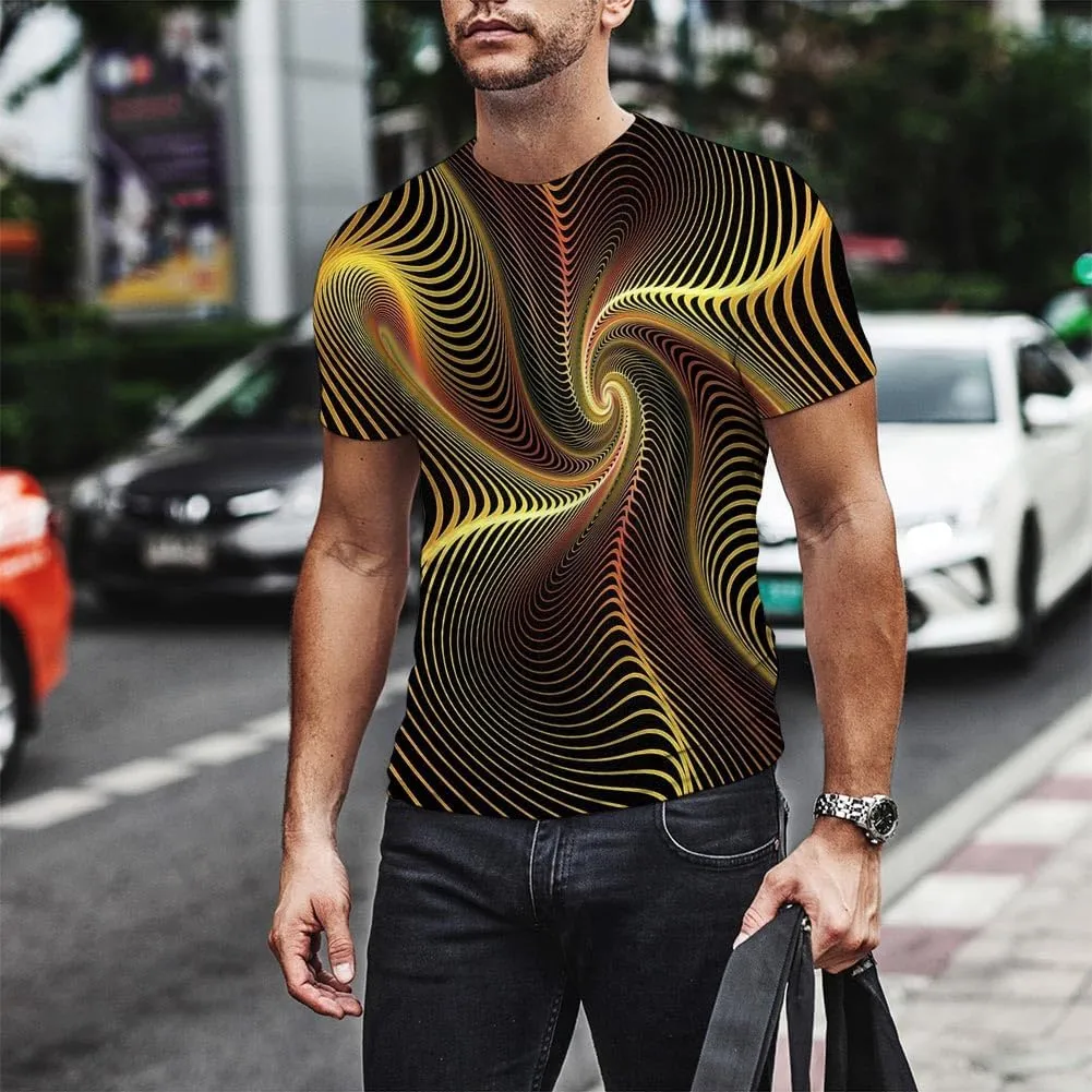 Men's T-Shirt 3D Printed T-Shirt Novelty Graphics T-Shirt Crewneck Tees S-3XL