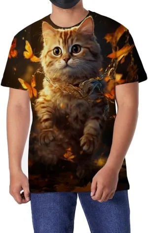 Men's T-Shirt 3D Printed T-Shirt Novelty Graphics T-Shirt Crewneck Tees S-3XL