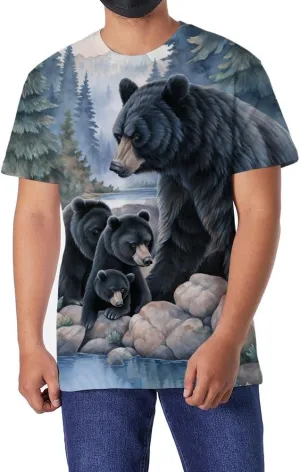 Men's T-Shirt 3D Printed T-Shirt Novelty Graphics T-Shirt Crewneck Tees S-3XL