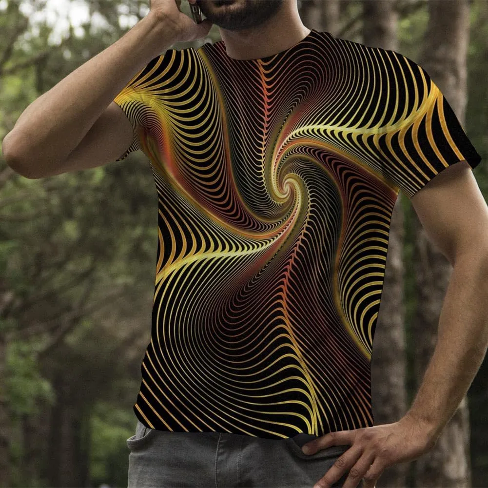 Men's T-Shirt 3D Printed T-Shirt Novelty Graphics T-Shirt Crewneck Tees S-3XL