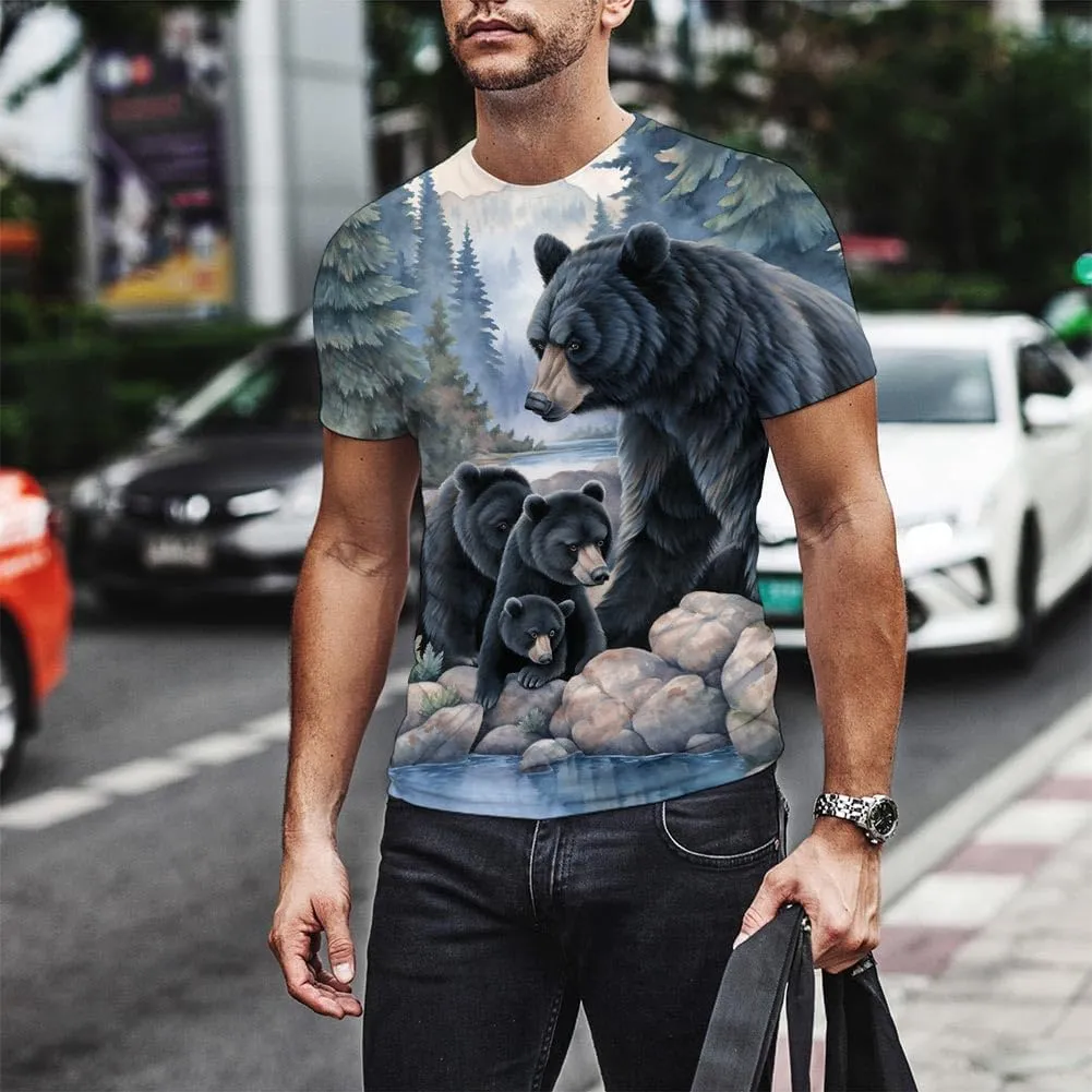 Men's T-Shirt 3D Printed T-Shirt Novelty Graphics T-Shirt Crewneck Tees S-3XL