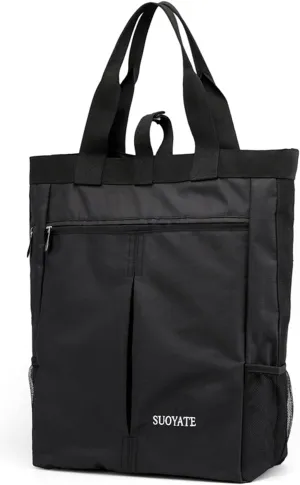 Men's Tote Bag Laptop A4 Shoulder Bag Waterproof Lightweight Top Handle Bag for Business Travel Gym Work