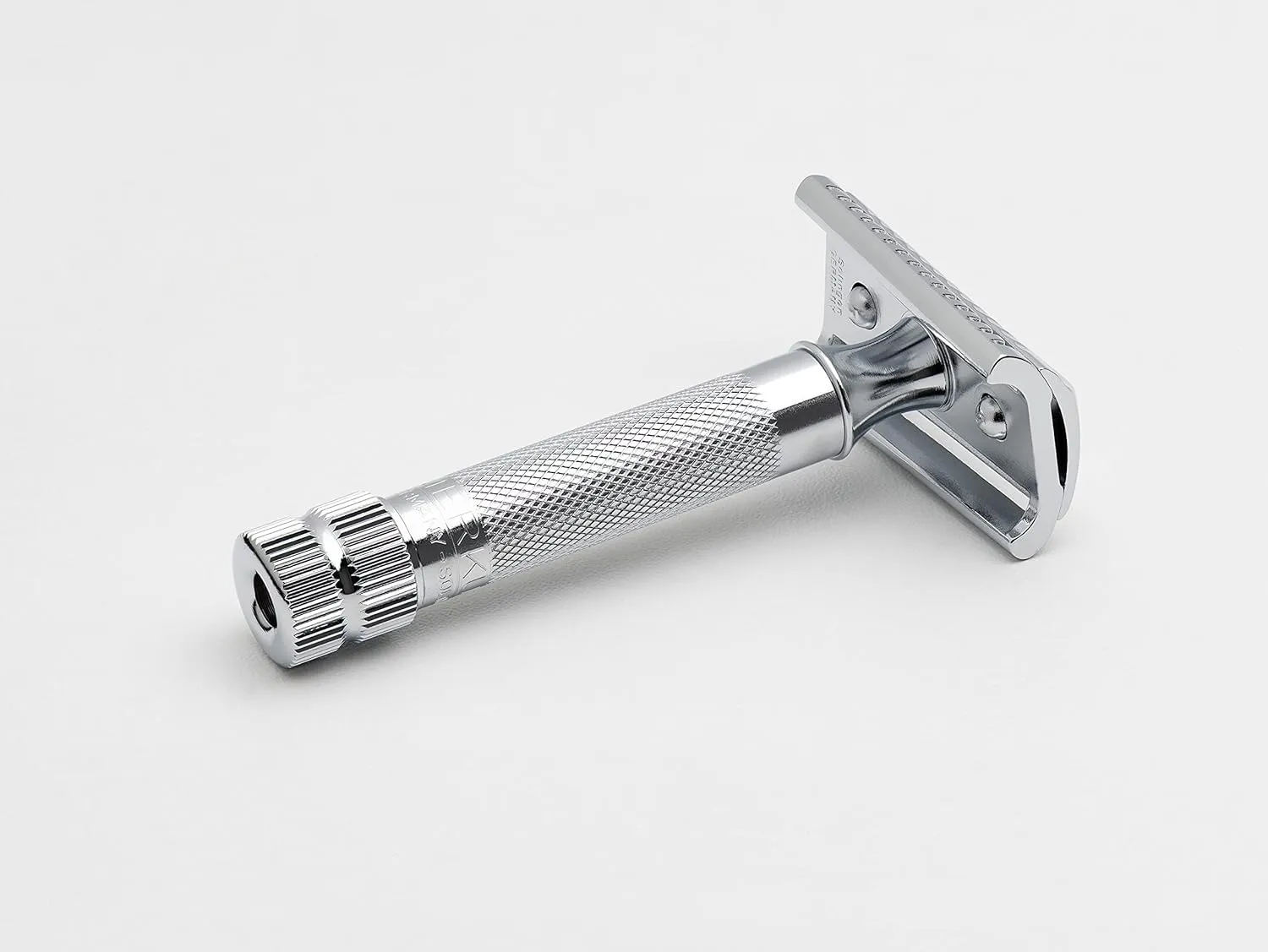 MERKUR 37C Double Edge Safety Razor | Slant Bar Design - Standard Handle | Made in Germany | Plastic-Free | Two Piece Design