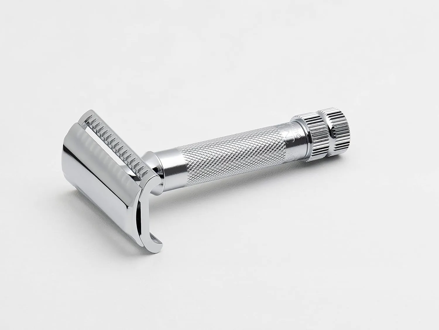 MERKUR 37C Double Edge Safety Razor | Slant Bar Design - Standard Handle | Made in Germany | Plastic-Free | Two Piece Design
