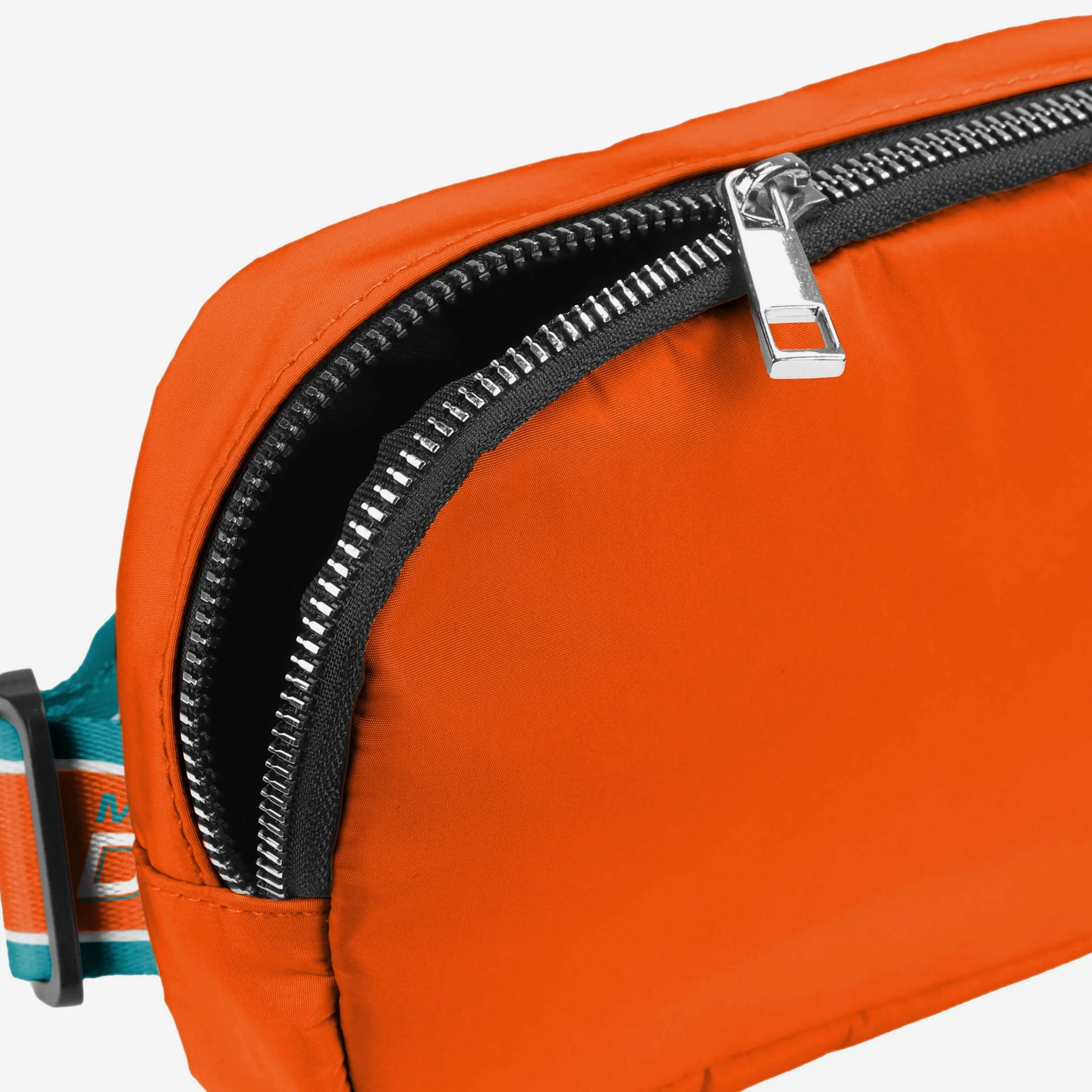 Miami Dolphins Team Wordmark Crossbody Belt Bag