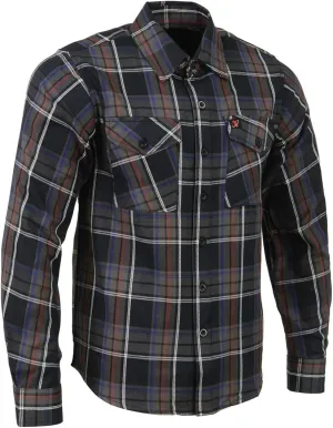 Milwaukee Leather Men’s Casual Cotton Flannel Plaid Long Sleeve Button Down Cotton Shirts