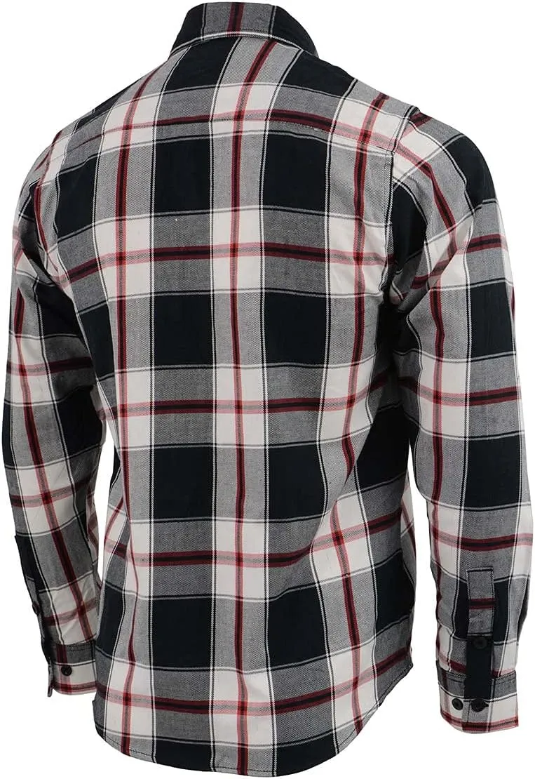 Milwaukee Leather Men’s Casual Cotton Flannel Plaid Long Sleeve Button Down Cotton Shirts