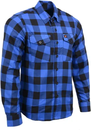 Milwaukee Leather Men’s Casual Cotton Flannel Plaid Long Sleeve Button Down Cotton Shirts