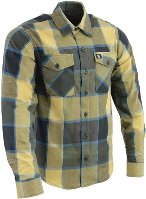 Milwaukee Leather Men’s Casual Cotton Flannel Plaid Long Sleeve Button Down Cotton Shirts