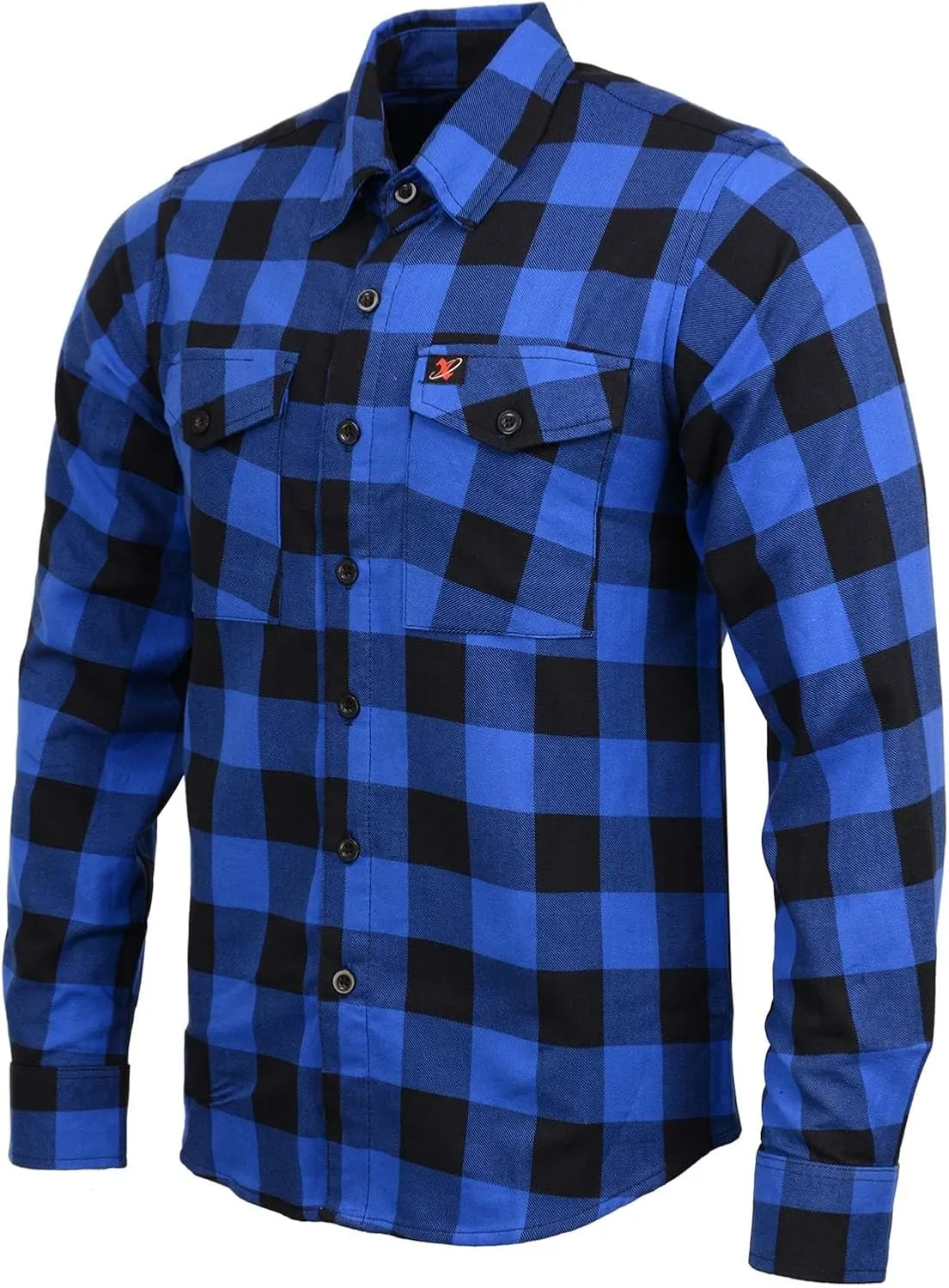 Milwaukee Leather Men’s Casual Cotton Flannel Plaid Long Sleeve Button Down Cotton Shirts