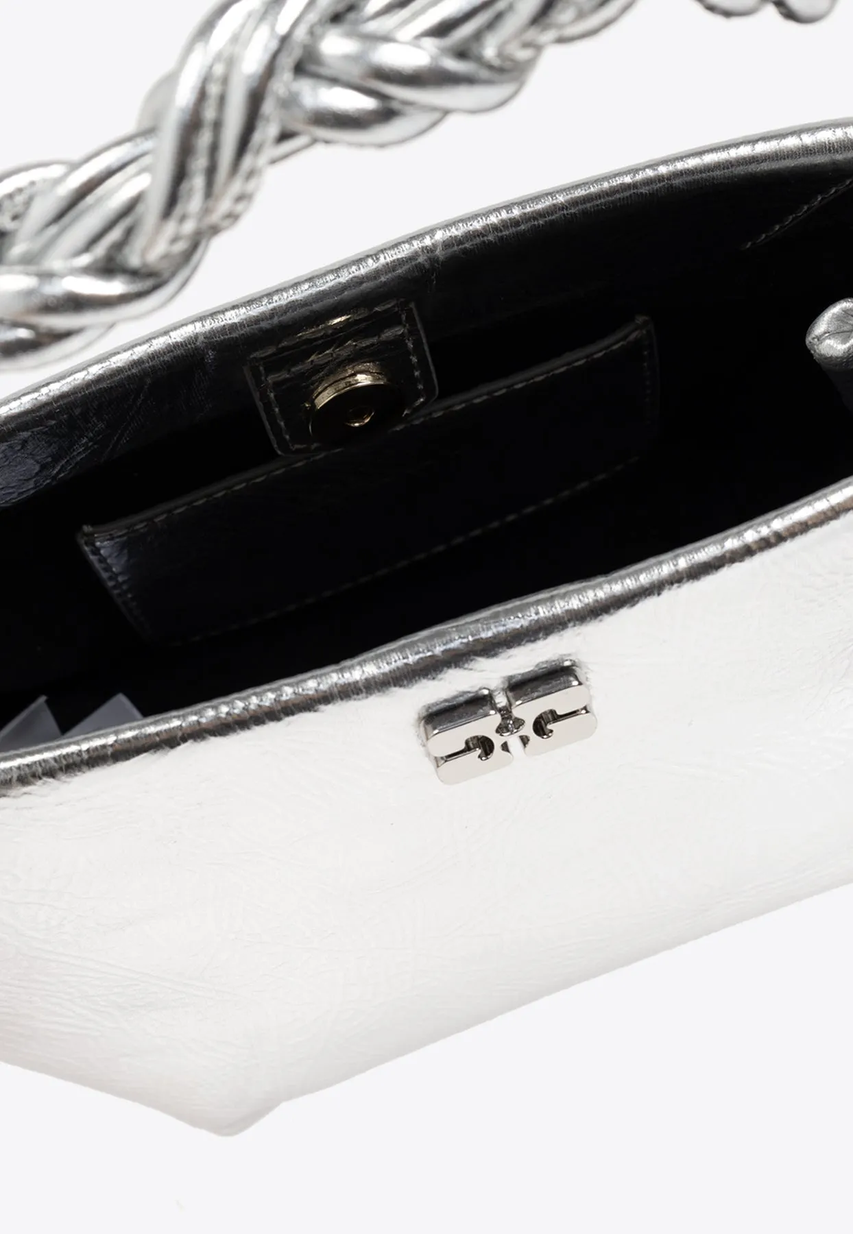 Mini Bou Metallic Top Handle Bag