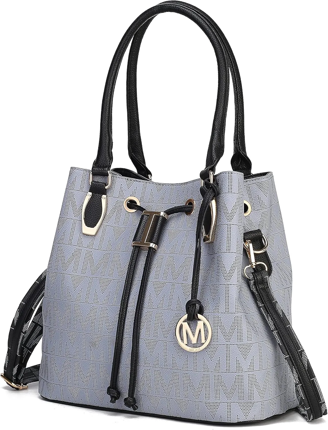 MKF Collection Hobo Bag for Women, Vegan Leather Tassel Shoulder Bag Handbag Purse, Double Handle Crossbody bag by Mia K