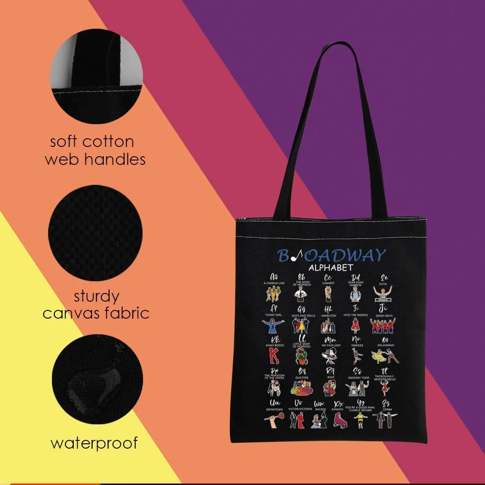 MNIGIU Musical Tote Bag Musical Lover Gift Musical Merchandise Musical Lover Gift