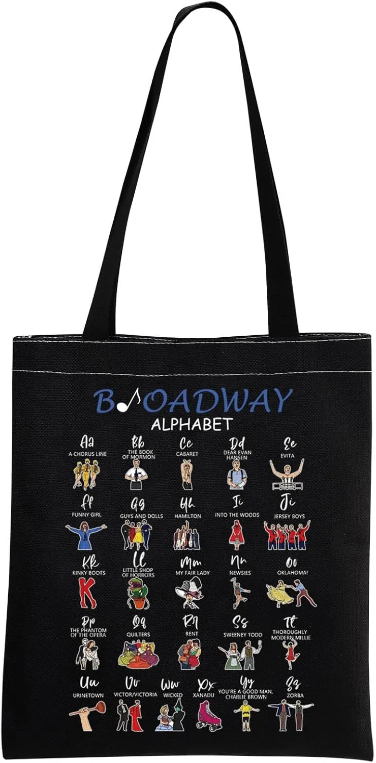 MNIGIU Musical Tote Bag Musical Lover Gift Musical Merchandise Musical Lover Gift