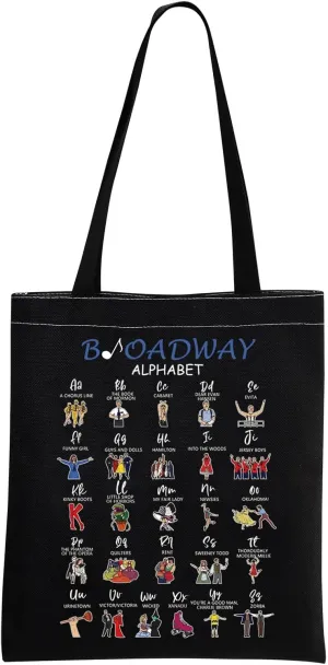 MNIGIU Musical Tote Bag Musical Lover Gift Musical Merchandise Musical Lover Gift