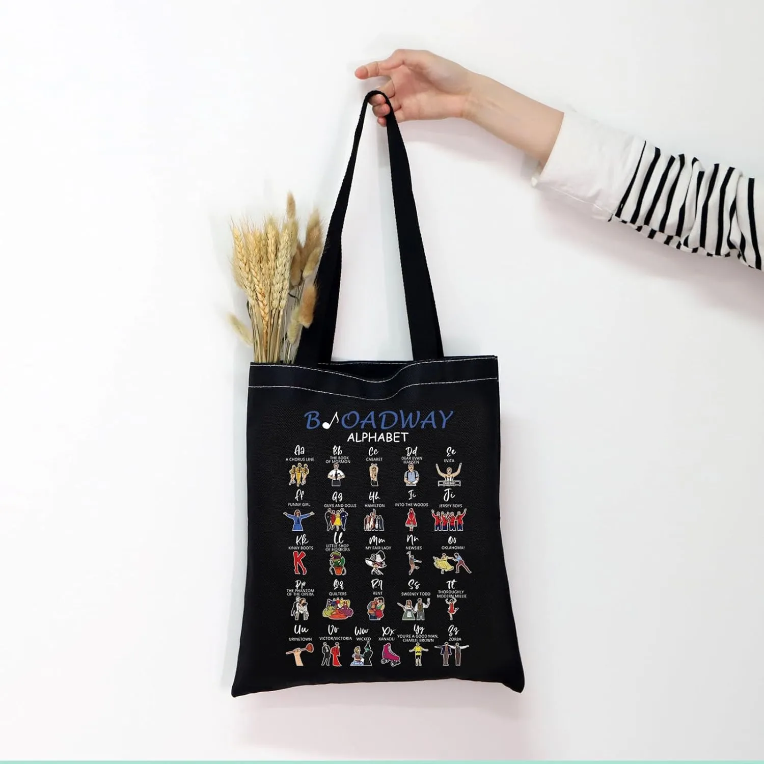 MNIGIU Musical Tote Bag Musical Lover Gift Musical Merchandise Musical Lover Gift
