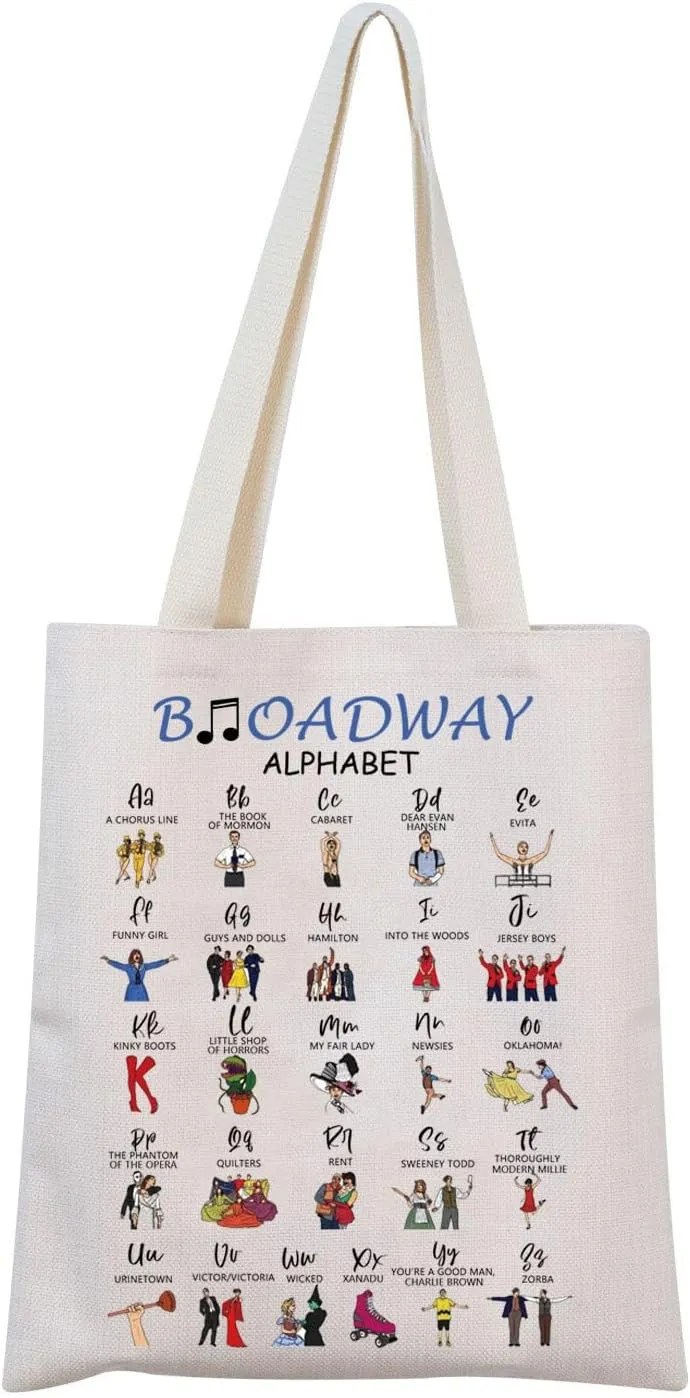MNIGIU Musical Tote Bag Musical Lover Gift Musical Merchandise Musical Lover Gift