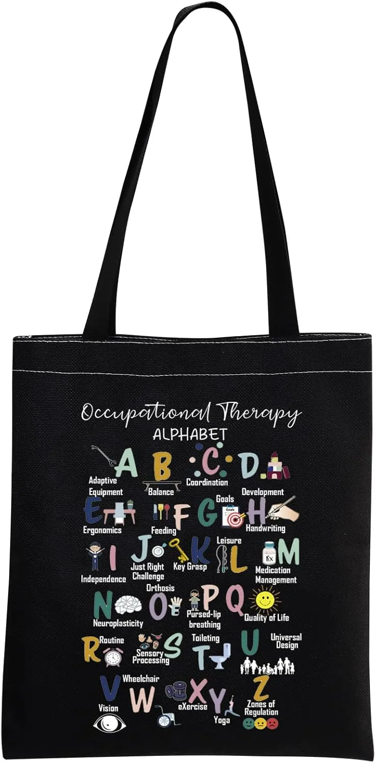 MNIGIU Occupational Therapy Tote Bag - OT Handbag for Therapist - Graduation Gift