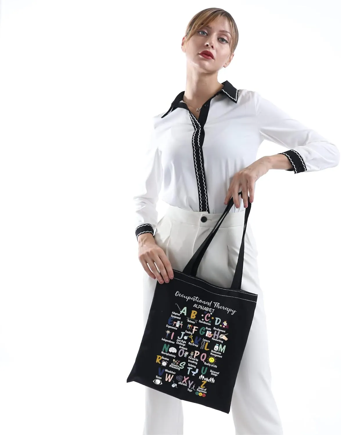MNIGIU Occupational Therapy Tote Bag - OT Handbag for Therapist - Graduation Gift