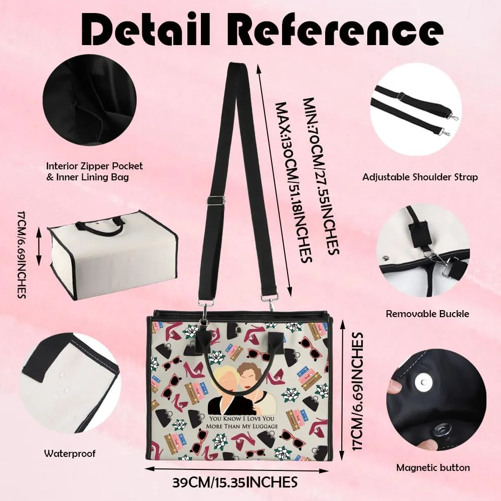 MNIGIU Steel Magnolias Gift Steel Magnolias Cosmetic Bag You Know I Love You More Than My Luggage Bag (You Know I TB)