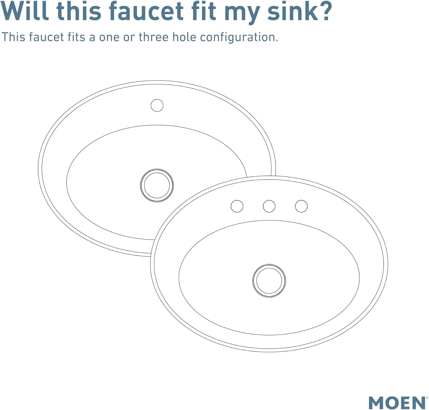 Moen Conway Chrome One-Handle Single Hole or Centerset Bathroom Faucet with Drain Assembly, WS84923
