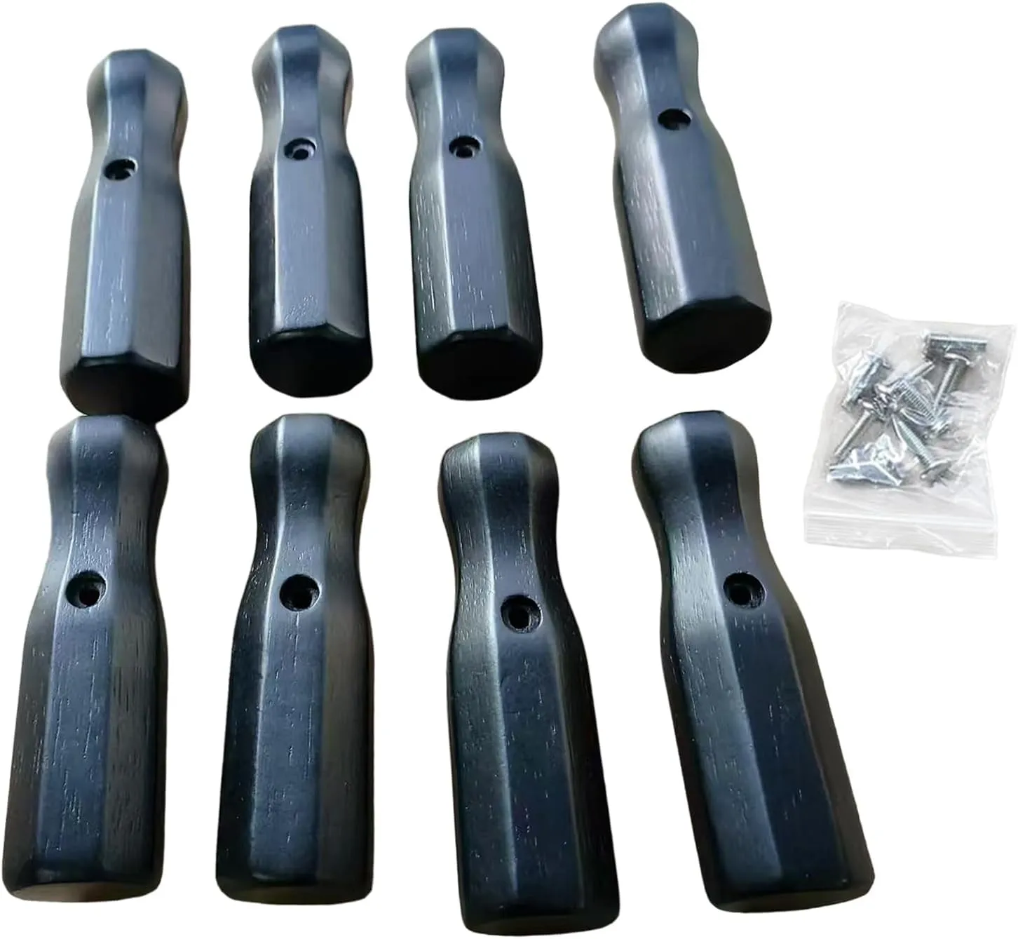 MOMOJIA Table Soccer Handle 8Pcs Wood Soccer Handle Grip Foosball Table Top Games Replacement Handle Part Foosball Accessories