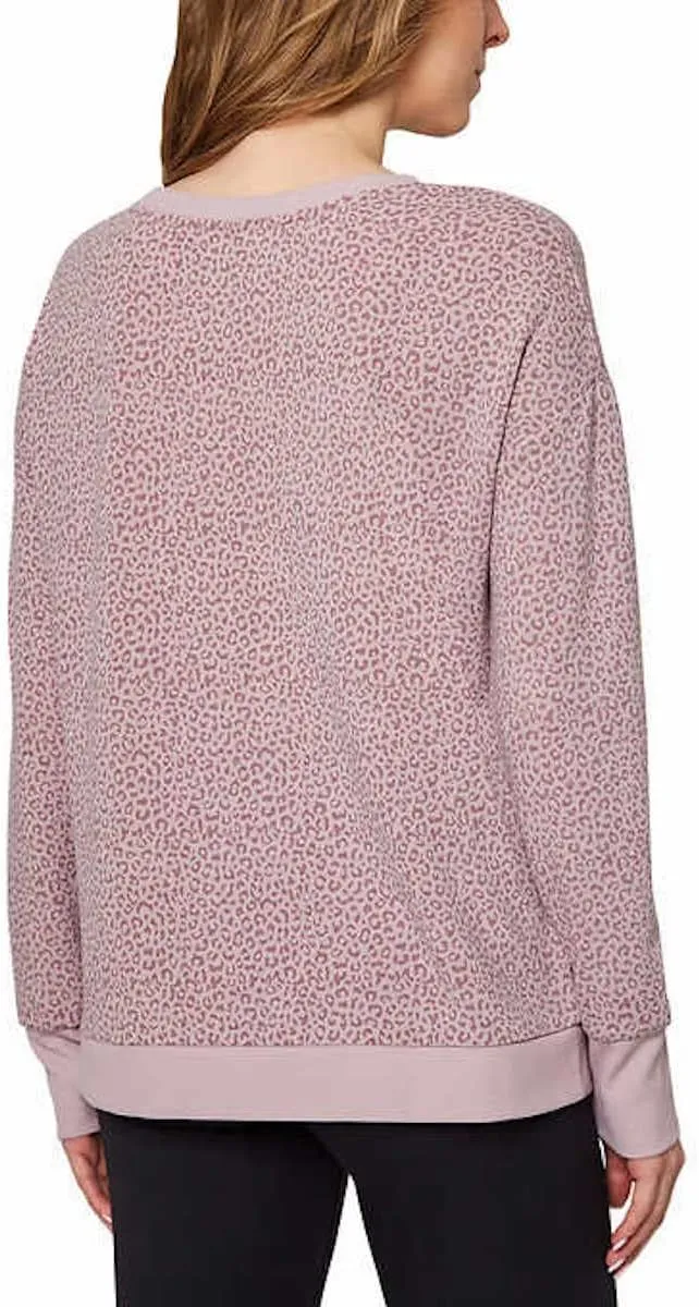 Mondetta Women's Lightweight Printed Sweatshirt Pullover Top