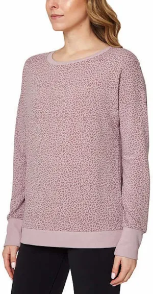 Mondetta Women's Lightweight Printed Sweatshirt Pullover Top