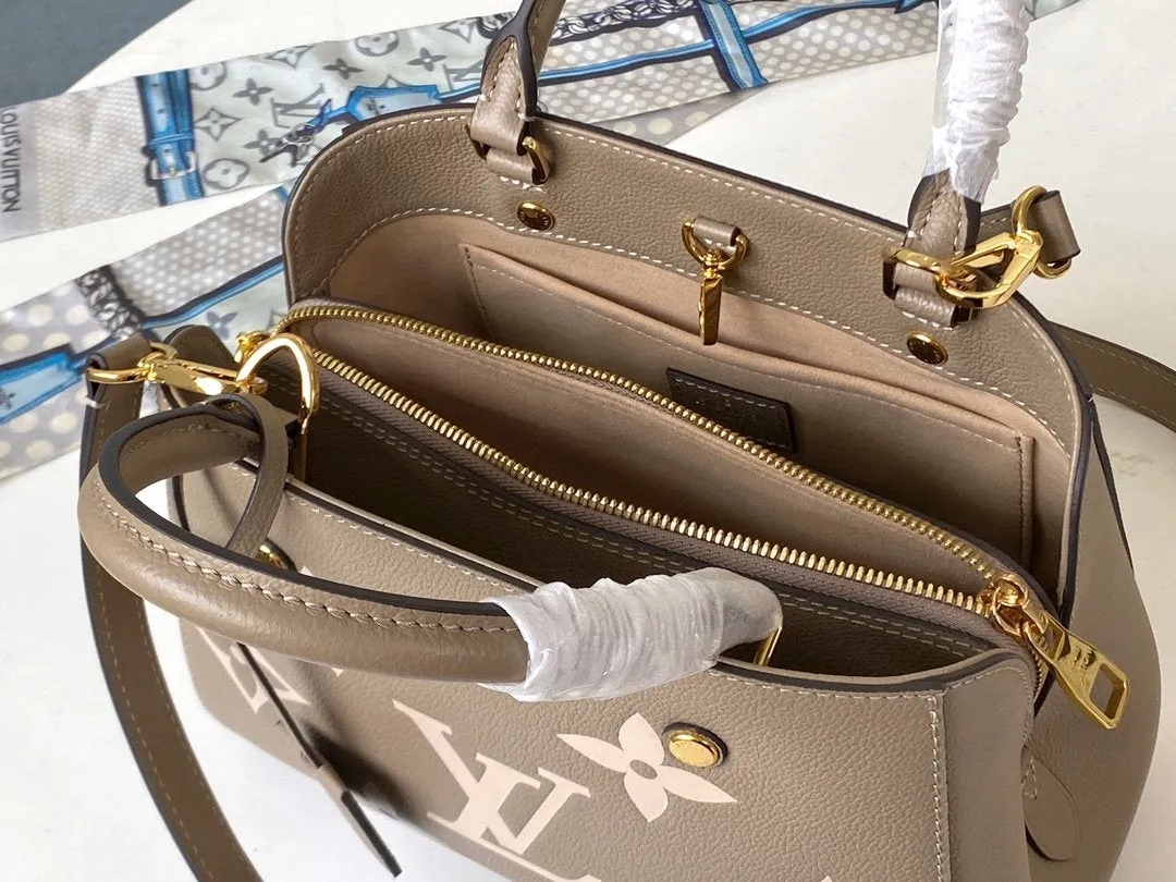 MONTAIGNE BB 29CM BEIGE MONOGRAM LEATHER