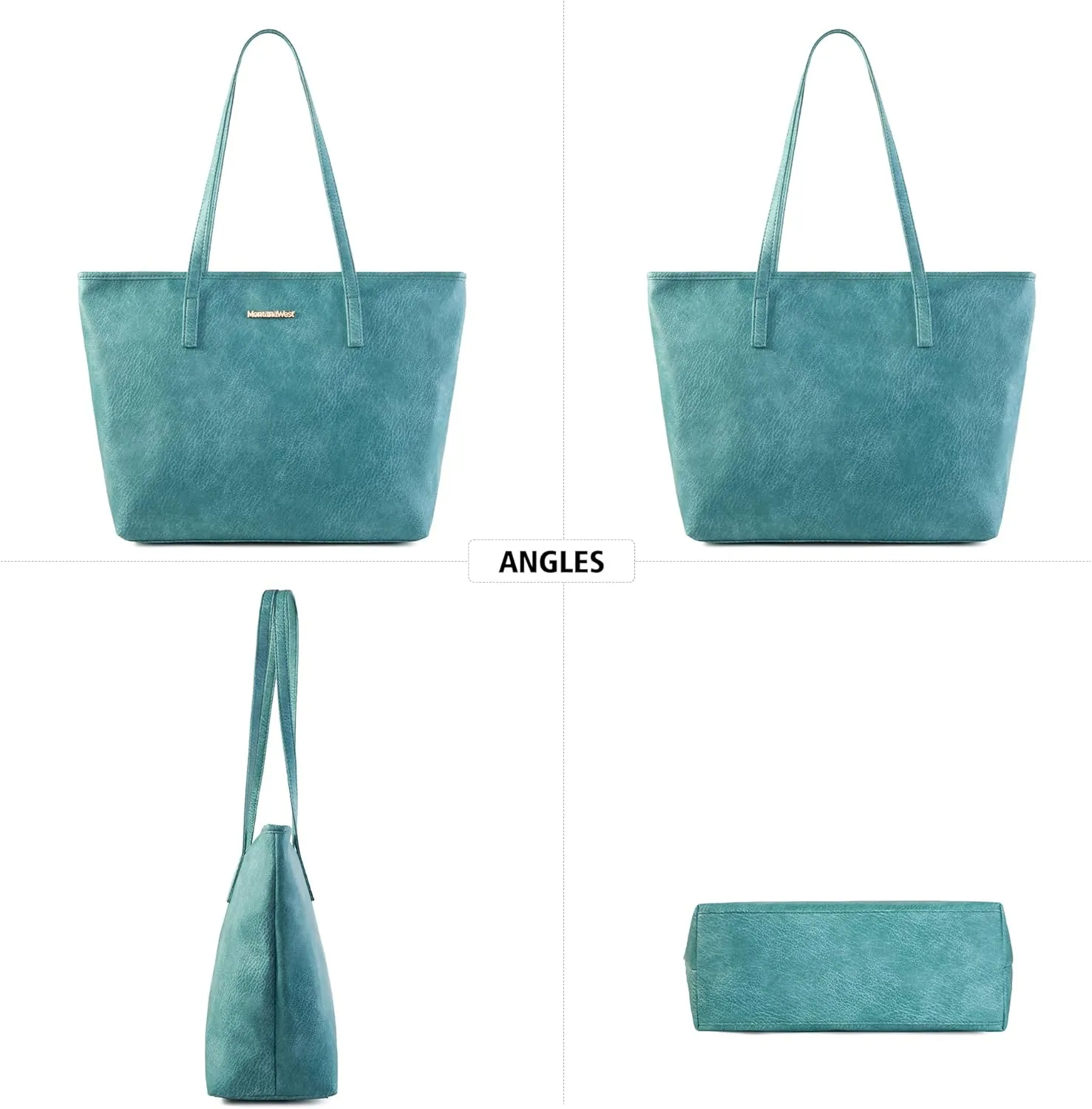 Montana West Tote Bags Vegan Leather Purses and Handbags for Women Top Handle Ladies Shoulder Bags