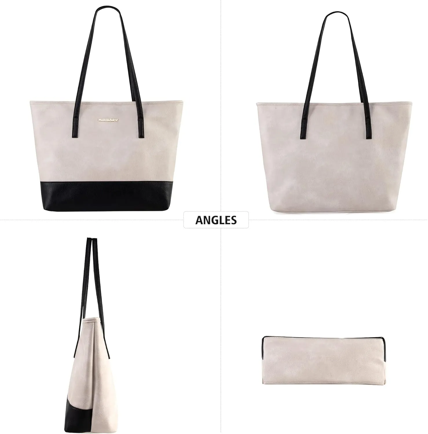 Montana West Tote Bags Vegan Leather Purses and Handbags for Women Top Handle Ladies Shoulder Bags