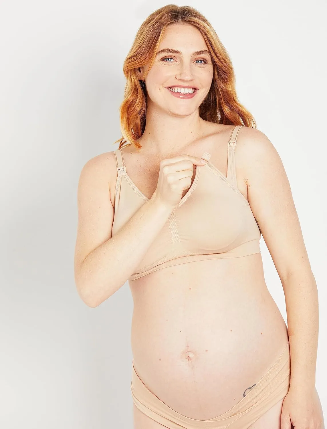 Motherhood Maternity Women’s Seamless Clip Down Nursing Bra Machine Washable Sizes S–3X Available in 1 & 2 Packs