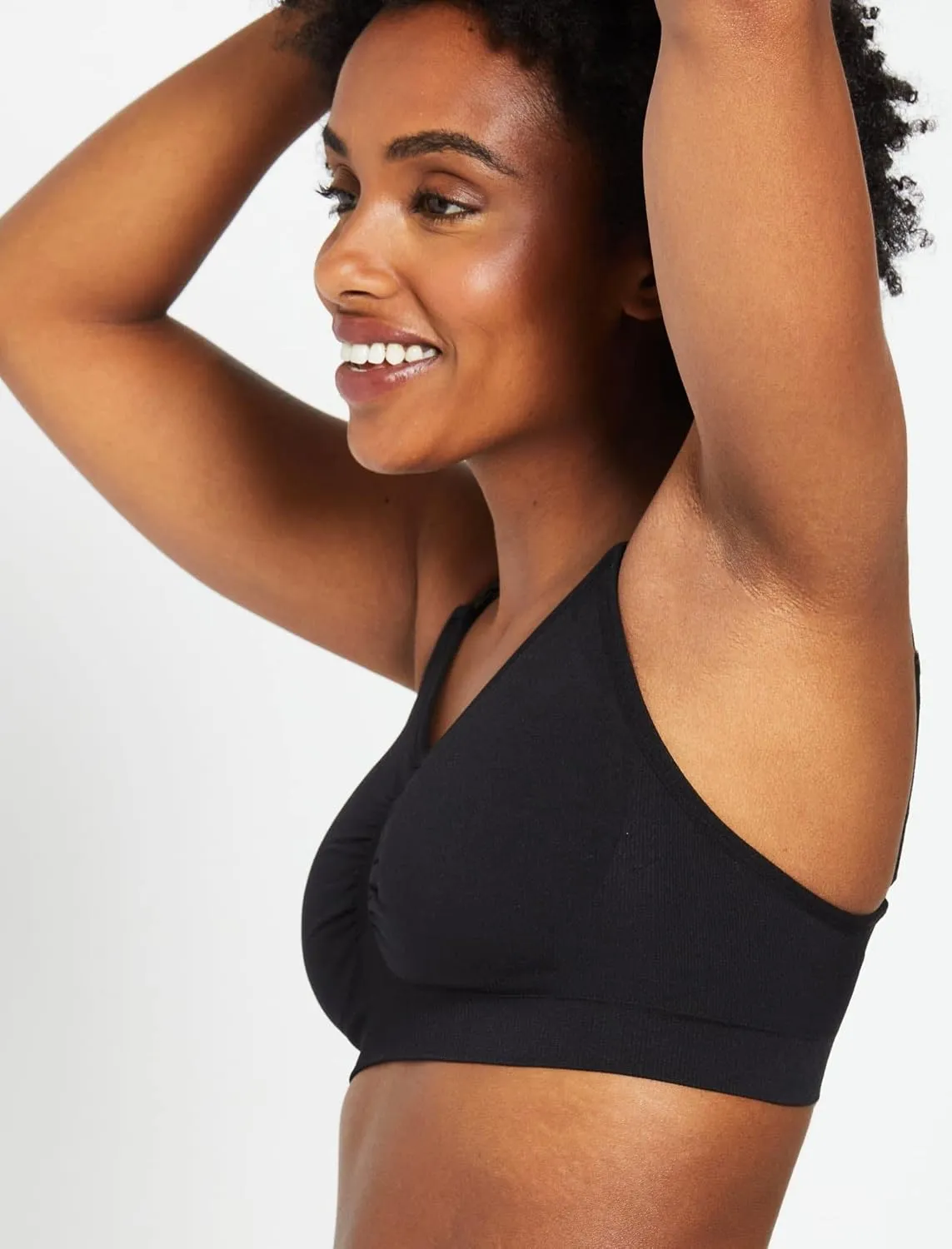 Motherhood Maternity Women's Wireless Clip Down Seamless Nursing Bra, 1 and 2 Packs