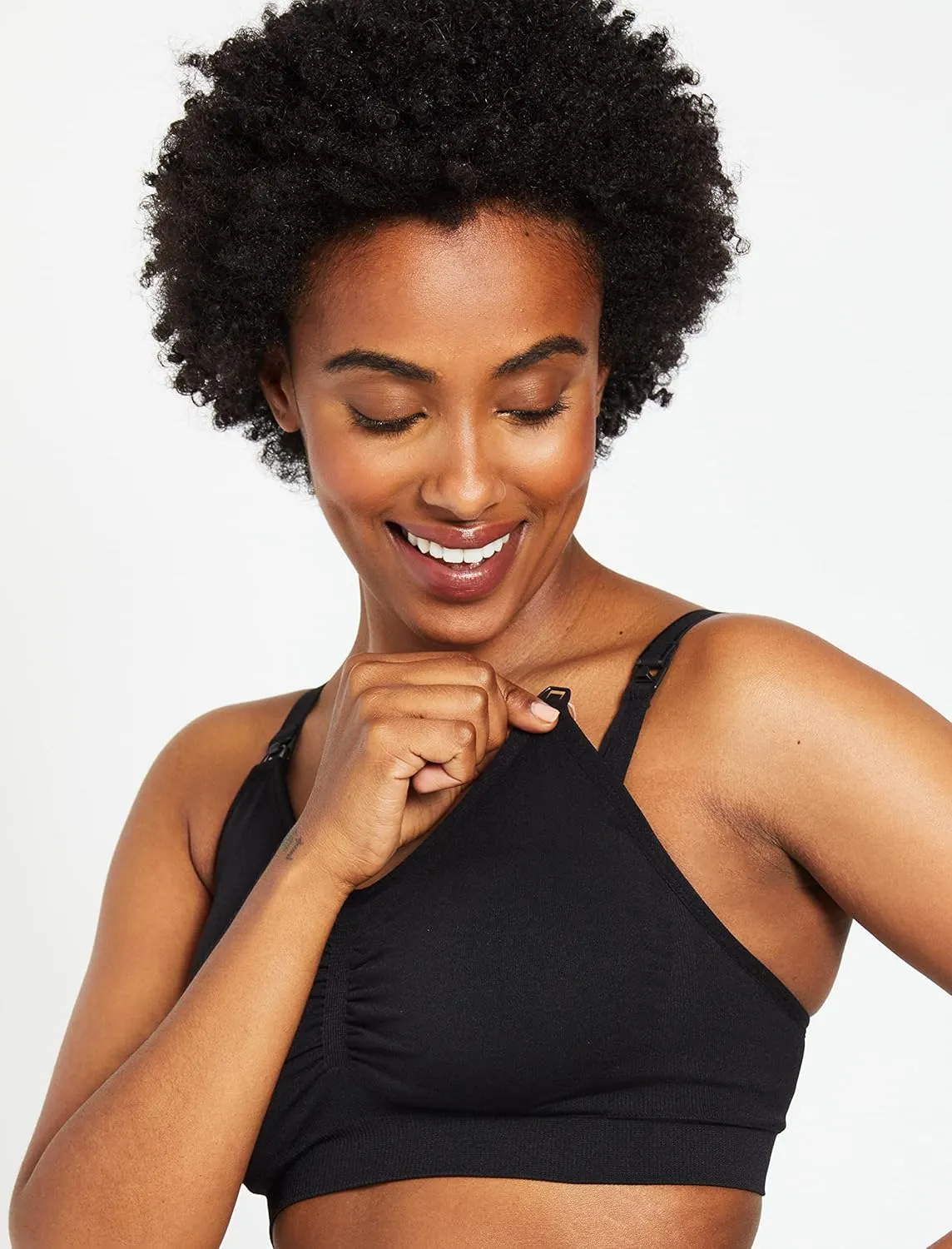 Motherhood Maternity Women's Wireless Clip Down Seamless Nursing Bra, 1 and 2 Packs