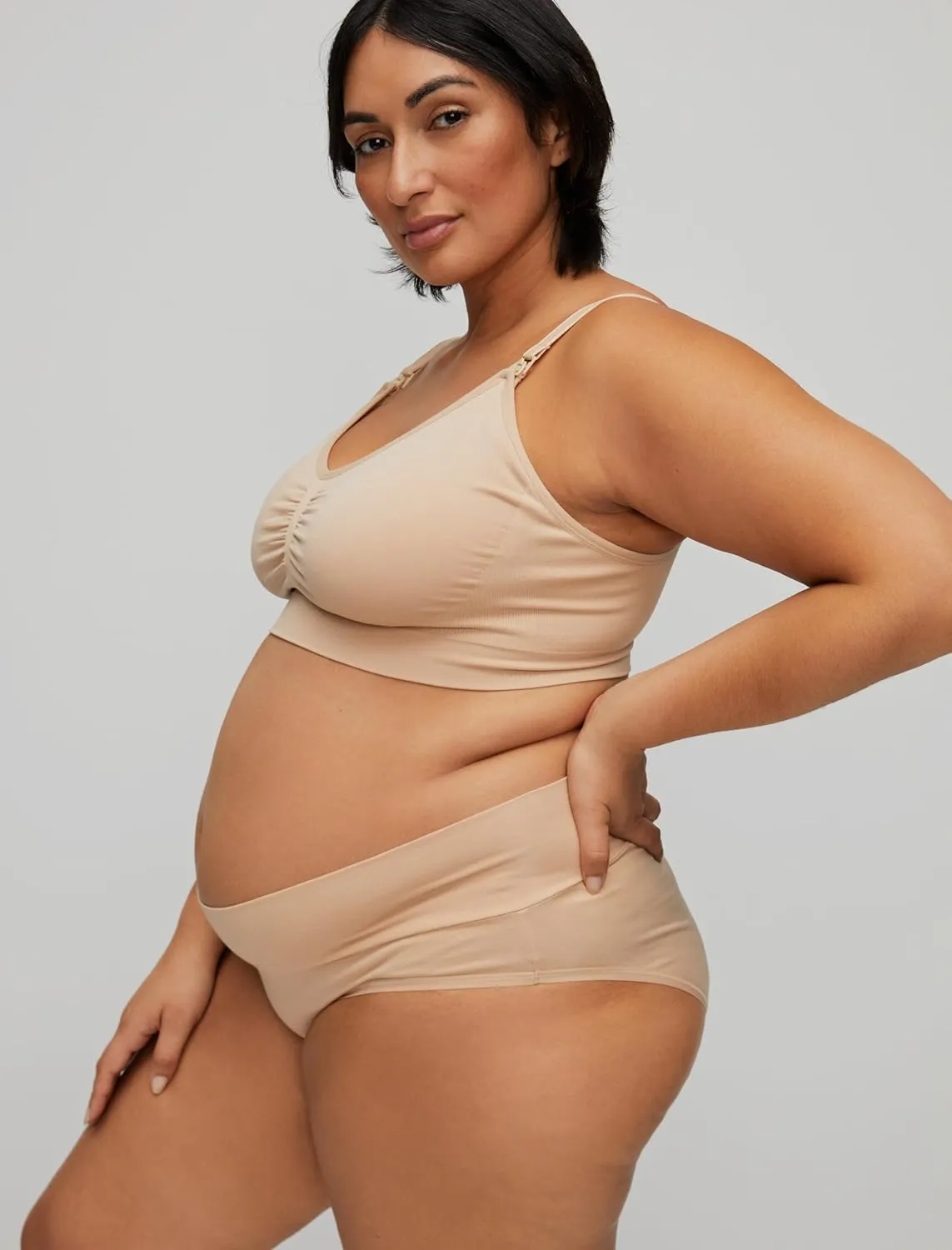 Motherhood Maternity Women's Wireless Clip Down Seamless Nursing Bra, 1 and 2 Packs