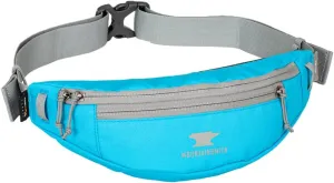 Mountainsmith Swoop Lumbar Waist Fanny Hip Pack, Running, Hiking, Travel, Dog-Walking, Outdoor Activities with 2 Zippered Pockets, Cyan Blue