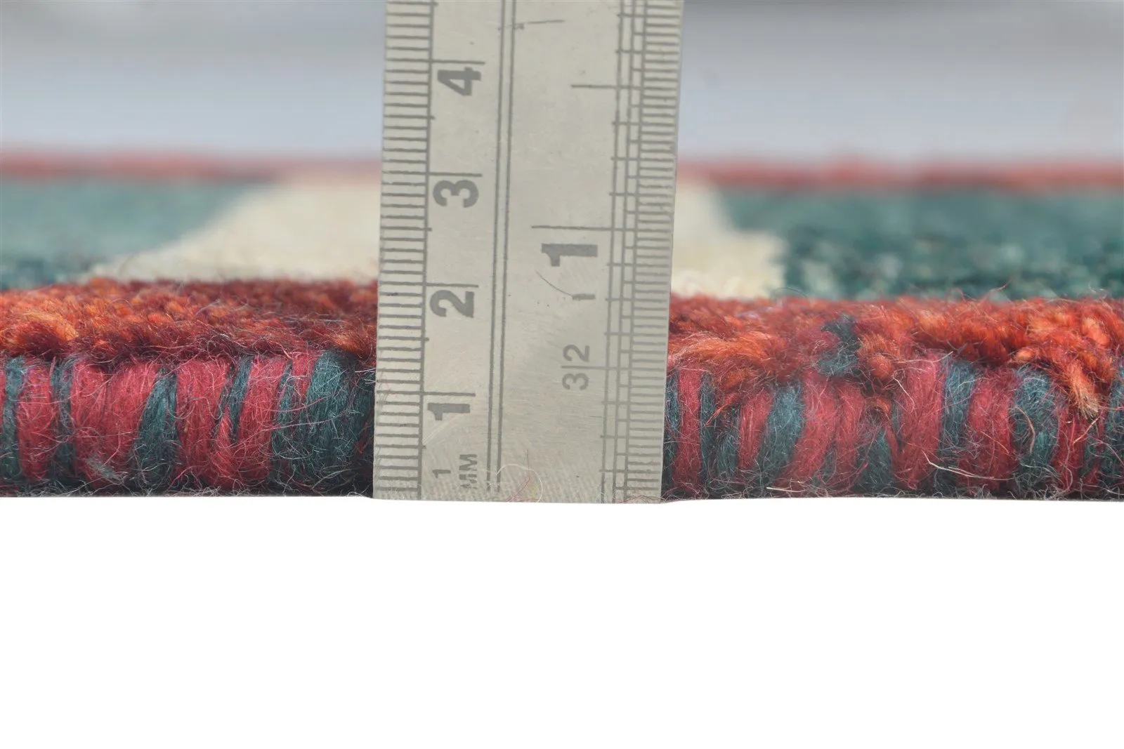 Multi Color Wool Rug 1X2 Tribal Hand Knotted Gabbeh Southwestern Small Carpet