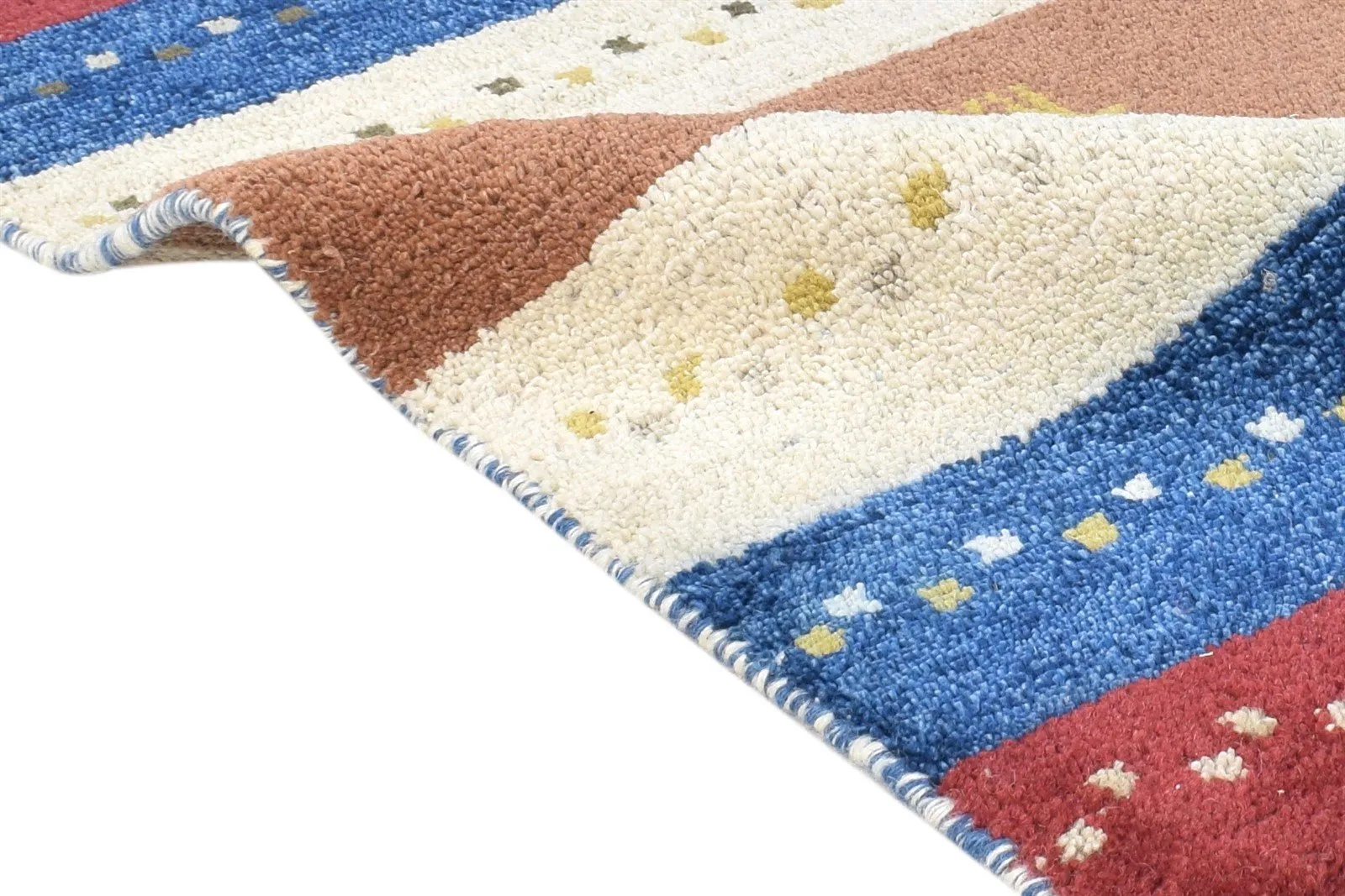 Multi Color Wool Rug 2X3 Southwestern Hand Knotted American Tribal Small Carpet