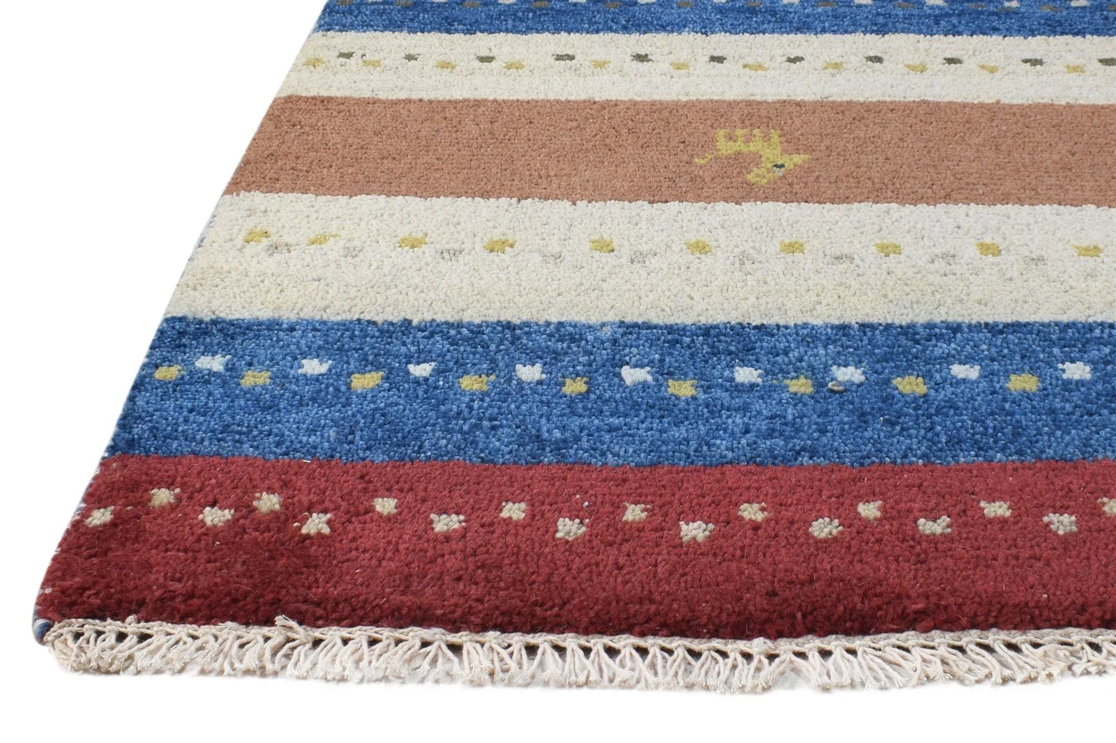Multi Color Wool Rug 2X3 Southwestern Hand Knotted American Tribal Small Carpet